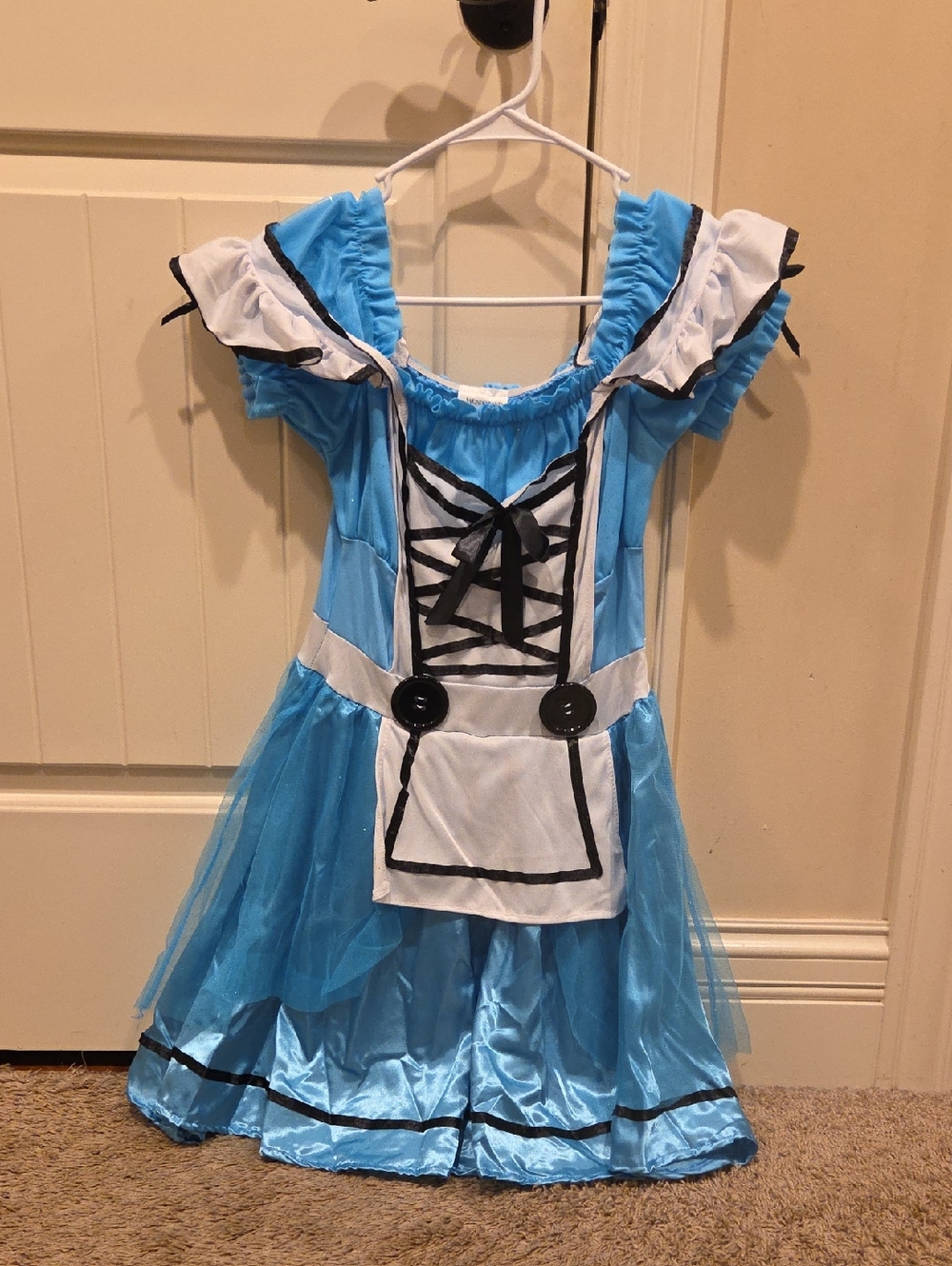 WONDERLAND Blue and White Womens Small 4/6 Storybook Costume